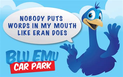 Blu Emu Airport Parking Character Tone of Voice and Twitter Feed Copy • Eran Thomson • Creative ...