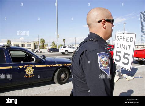 Nevada Highway Patrol State Trooper, Las Vegas Stock Photo - Alamy