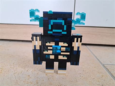 I made this lego warden and sent it to my friend for his birthday : r/Minecraft