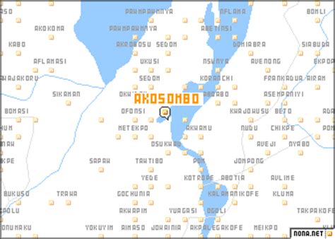 Akosombo (Ghana) map - nona.net