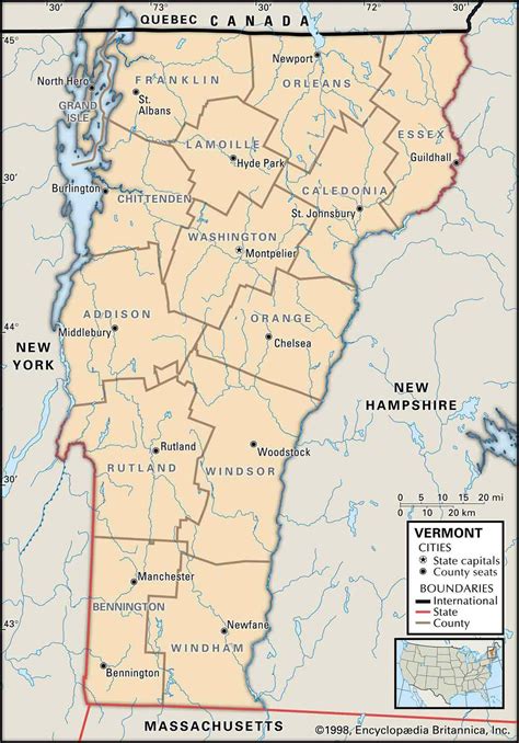 New York Vermont Border Map - Cape May County Map