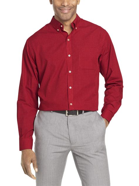 Van Heusen Men's Big and Tall Wrinkle Free Shirt - Walmart.com