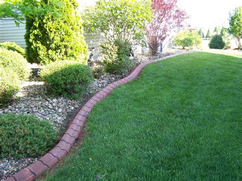 brick edging | Concrete curbing provides a permanent, durable & professional border ... | Garden ...