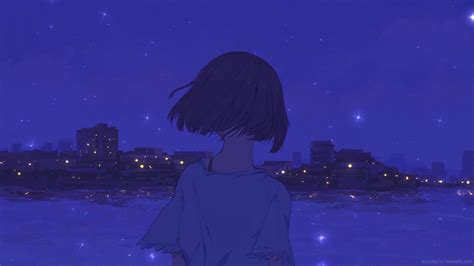 Starry Night Anime Wallpaper