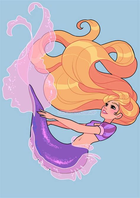 Disney mermaids Rapunzel | Disney princesses as mermaids, Disney, Mermaid disney