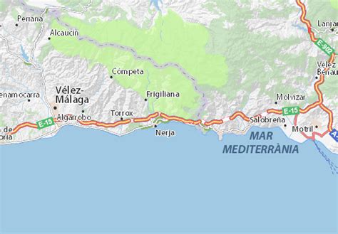 Carte MICHELIN Cuevas de Nerja - plan Cuevas de Nerja - ViaMichelin