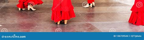 Closeup of a Typical Shoes To the Traditional Spanish Flamenco Dance Shoes, Leather High Heels ...