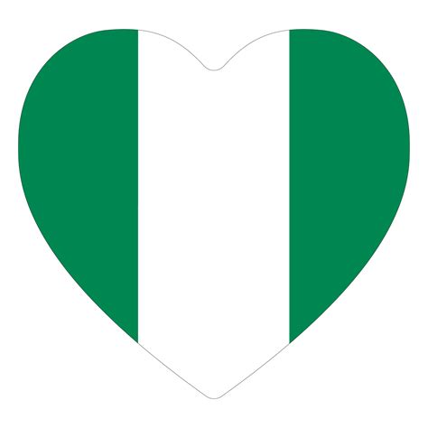 Nigerian flag. Flag of Nigeria in design shape 25862921 PNG