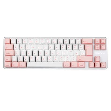 Buy Qisan Wired Mechanical Gaming Keyboard PBT Keycaps 69 Keys Gateron Red Switch White Backlit ...