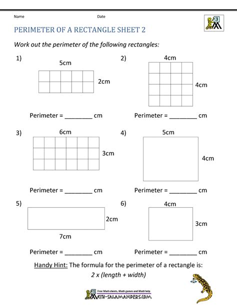 5th Grade Area And Perimeter Worksheets - Printable Word Searches