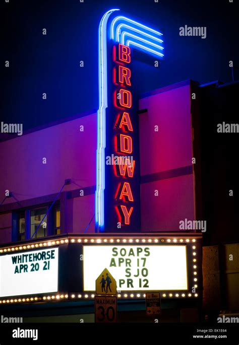 Broadway theatre sign saskatoon hi-res stock photography and images - Alamy