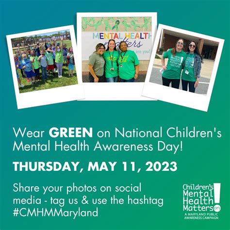 Wear Green for National Children's Mental Health Awareness Day! - Children's Mental Health Matters