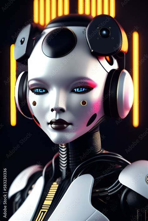 Mars Project, Female Robot, Cyberpunk Style, Futuristic Technology, Anime Sketch, Gyaru, Cyborg ...