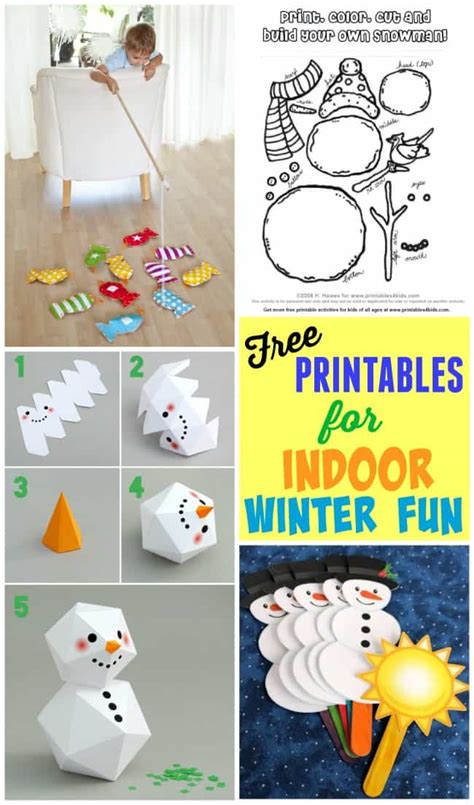 Indoor Winter Fun Printables - Design Dazzle