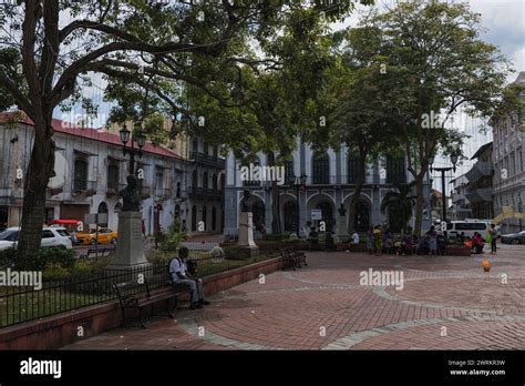 Panama City old town architecture Stock Photo - Alamy