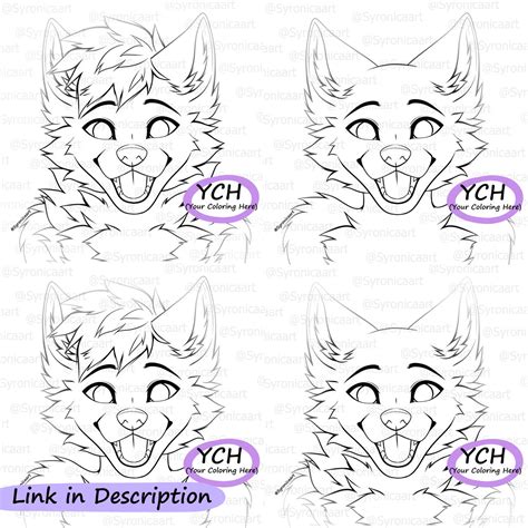 Wolf Fursona Pfp Base by Syronica on DeviantArt