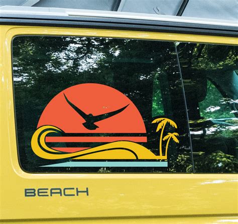 Sunset Graphical Stripe Side Sticker for Volkswagen, Campers and motorhomes