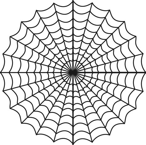 Spider Web Outline - Cliparts.co