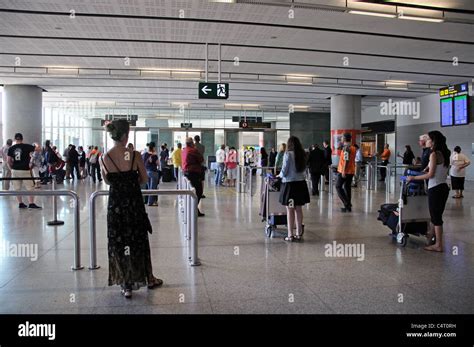 Terminal three arrivals hall, Malaga Airport, Malaga, Costa del Sol, Malaga Province, Andalucia ...