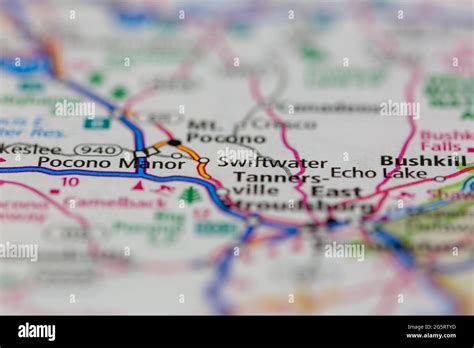 Swiftwater pennsylvania map hi-res stock photography and images - Alamy