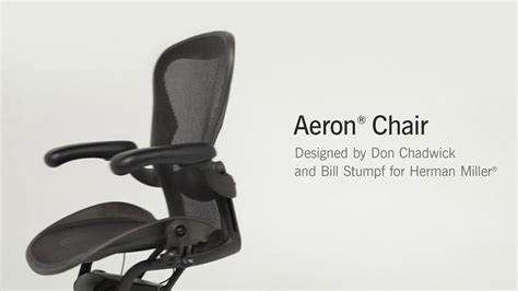 Aeron Chair with Lumbar Support - YouTube