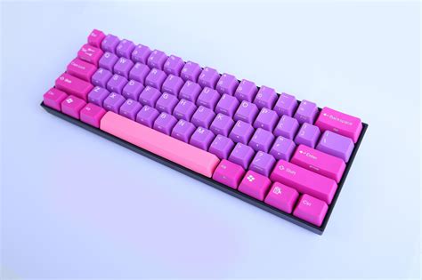 KBPardise Type R Pink & Purple Dream 60% Esports Gaming Keyboard | eBay