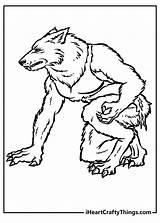 Coloring Pages Of Werewolves sketch template