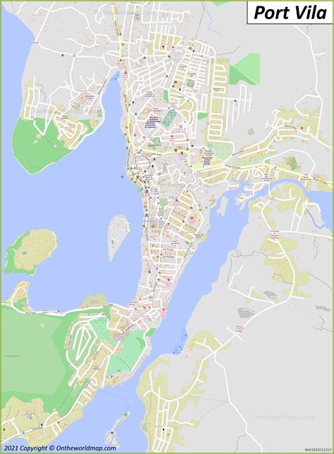 Port Vila Map | Vanuatu | Detailed Maps of Port Vila