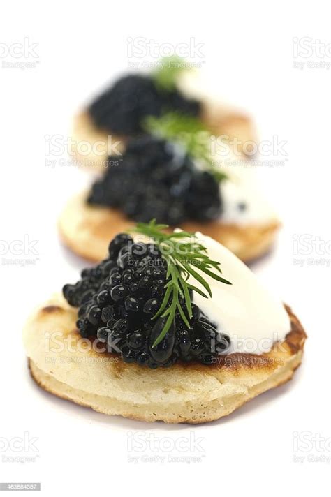 Blinis With Caviar Stock Photo - Download Image Now - Animal Egg ...