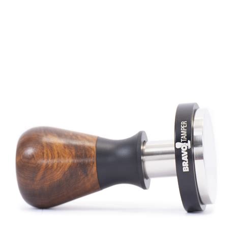 Bravo Espresso Tamper Dark Wood Handle 58.5 mm - Whole Latte Love