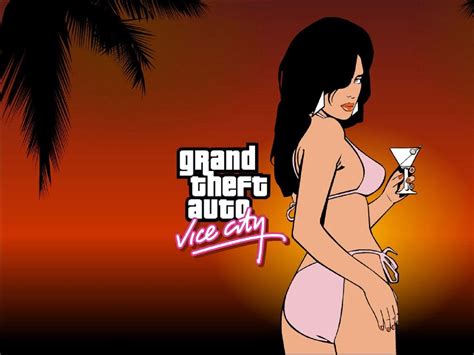 HD wallpaper: auto, city, game, girl, grand, gta, theft, vice, video in ...