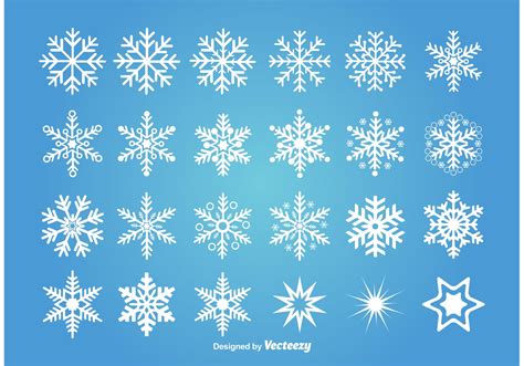 Assorted Vector Snowflakes - Download Free Vector Art, Stock Graphics & Images