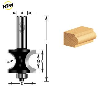 Bullnose Radius Router Bits by Timberline