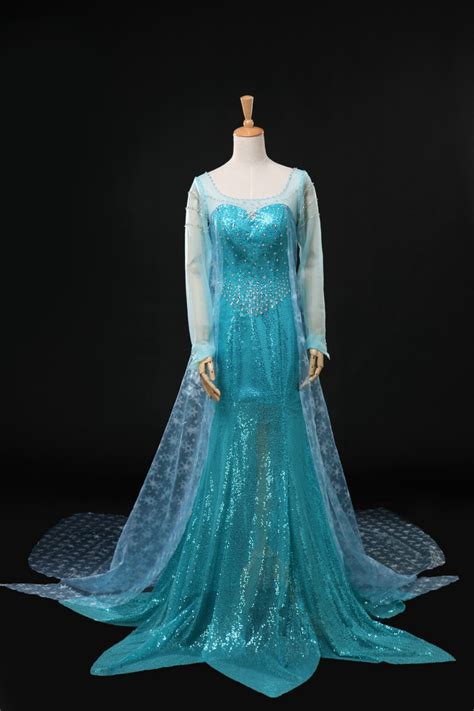 Women's Ice Queen Elsa Blue Frozen Costume