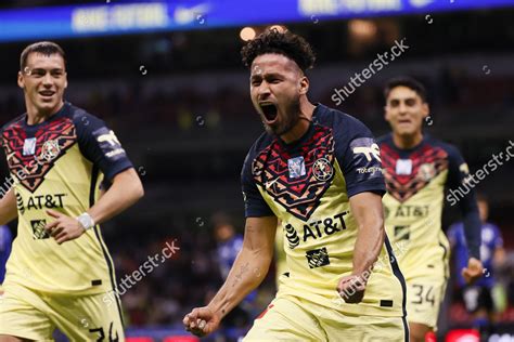 Club America Players Celebrate Goal Bruno Editorial Stock Photo - Stock ...