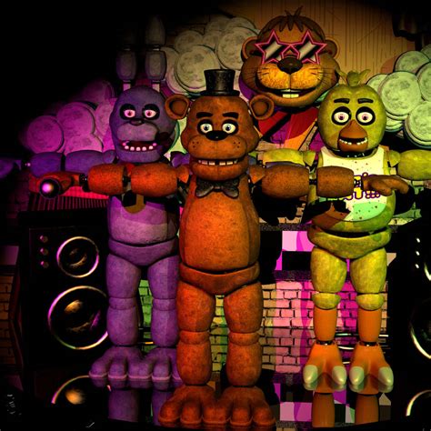 ( C4D FNAF ) Stage thing by Dontneedthegun on DeviantArt