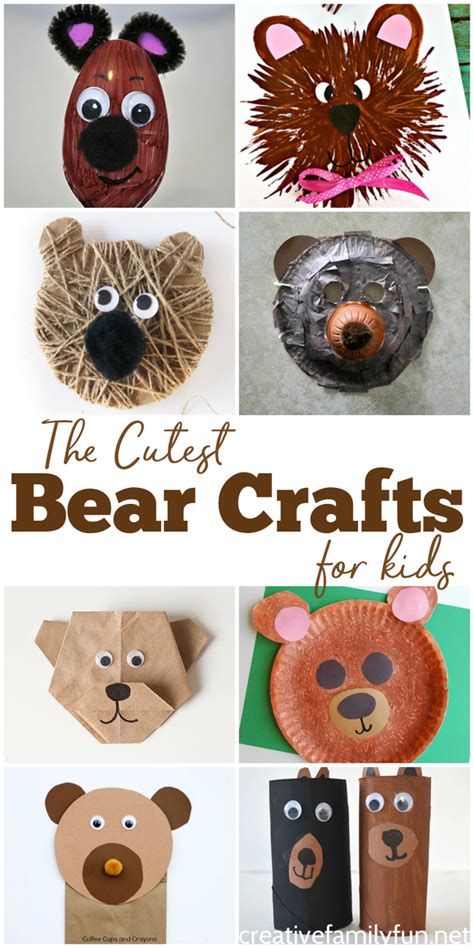 The Cutest Bear Crafts for Kids - Creative Family Fun