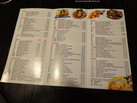 Menu at Jade Garden fast food, Stevenage, 115 Bedwell Cres