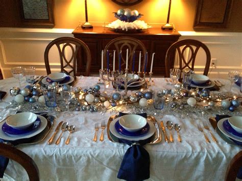 Hanukkah table setting by Tracey Pred | Hanukkah table setting, Table ...