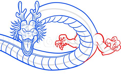 How To Draw Shenron From Dragon Ball Z, Step by Step, Drawing Guide, by Dawn | dragoart.com ...