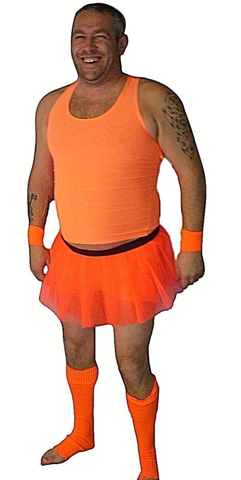 3 pc Neon Orange Stag Party Tutu Set Funny Fancy Dress Costume | eBay