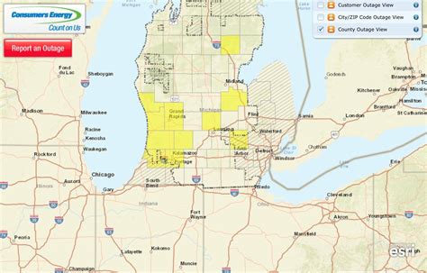 Michigan Power Outage Map: A Guide For 2023 - World Map Colored Continents