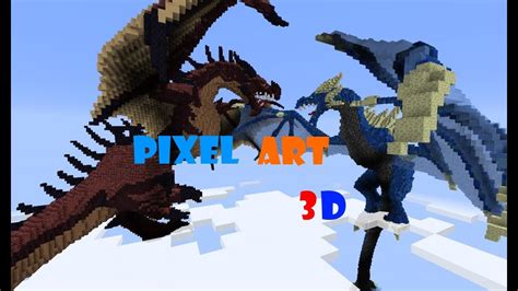 TOP 10: Pixel Art 3D|Minecraft - YouTube