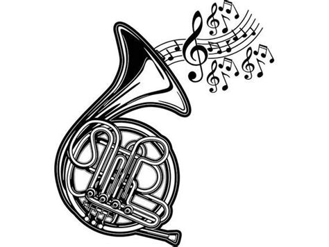 570x429 French Horn Musical Instrument Orchestra Blowing Brass Band ...