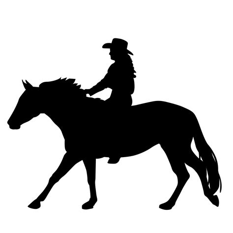 riding a horse silhouette - Download Free Vectors, Clipart Graphics & Vector Art