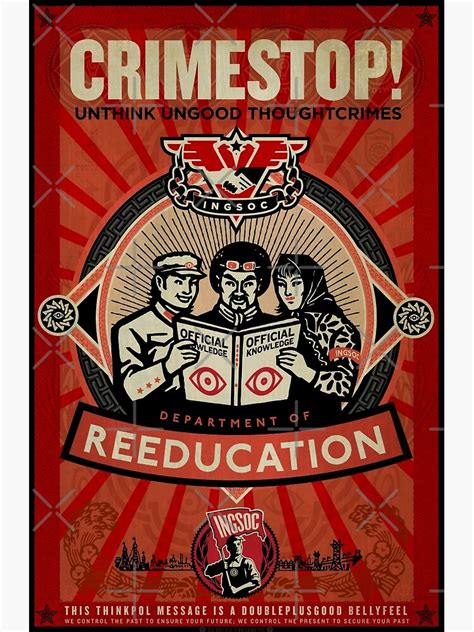 "INGSOC 1984 Thoughtcrime" Poster by LibertyManiacs | Redbubble