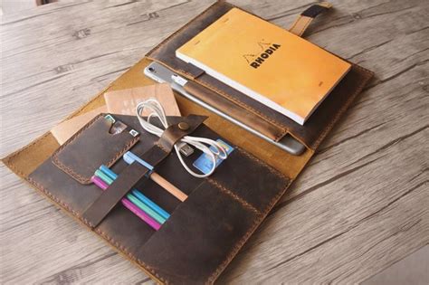 Leather Pocket Organizer Planner, Planner Covers - FlixGifts