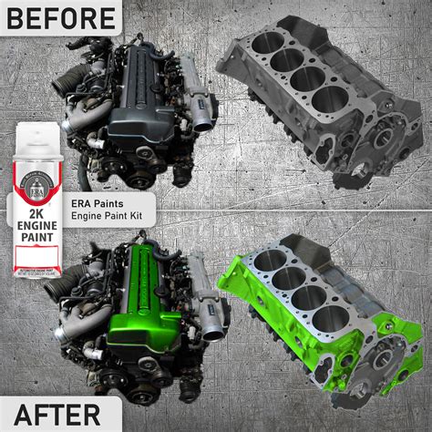 Best 2K High Temp Green Engine Paint - Super Durable - Easy Application