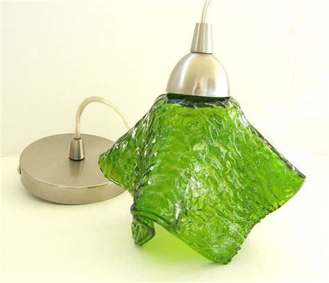 Pendant Lighting in Spring Green by Uneek Glass Fusions | Glass shade pendant light, Hanging ...