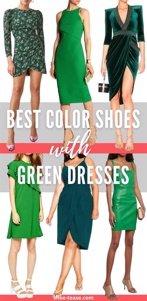 What color shoes to wear with emerald green dress - Buy and Slay